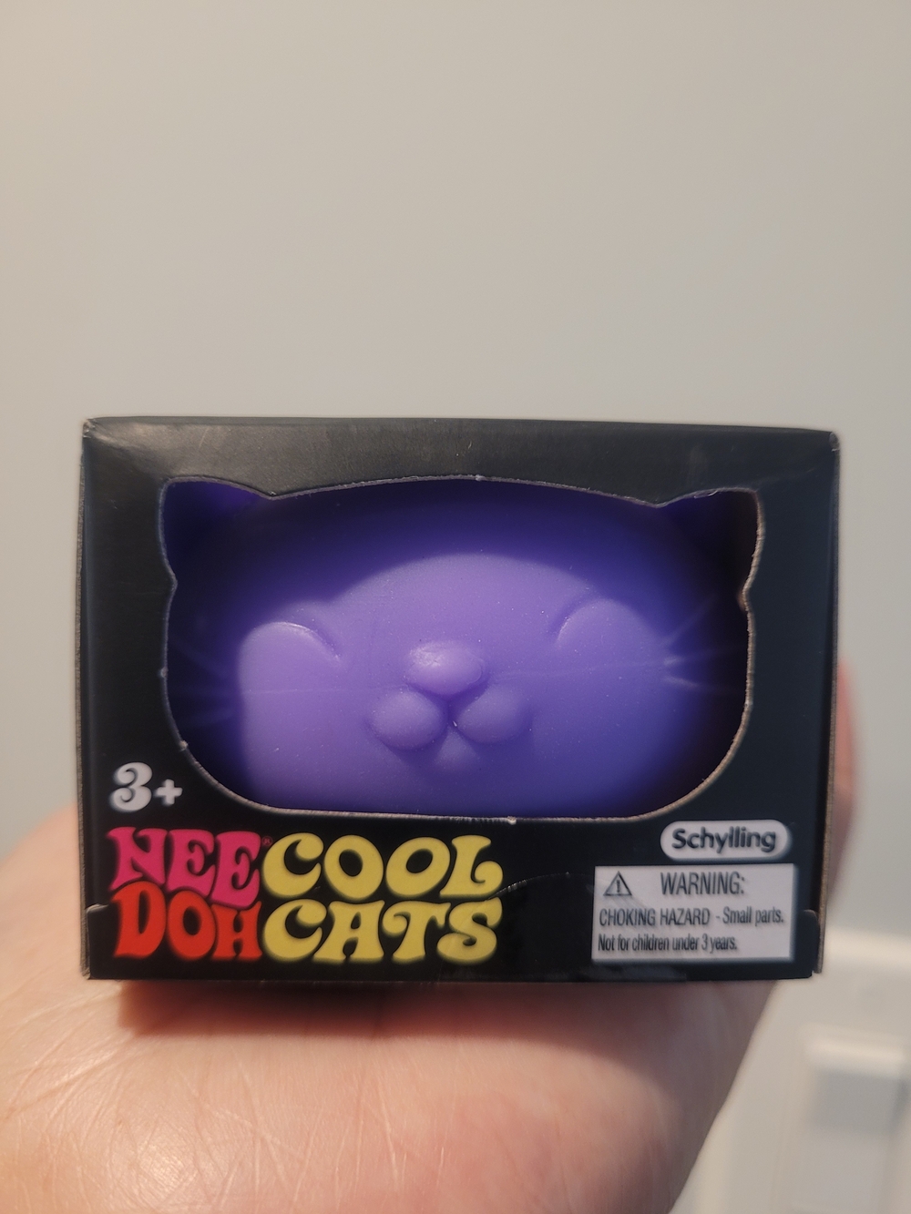 Schylling NeeDoh Cool Cats Purple Stress Toy